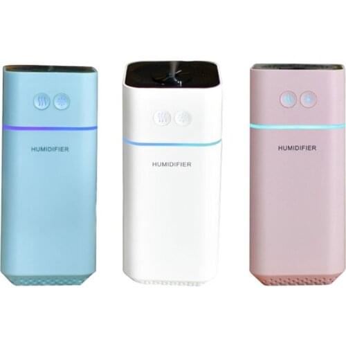 Car Air Humidifier USB Charging Spin Discoloration Led Night Light 200mL Air Freshener Humidifier For Home Car Office