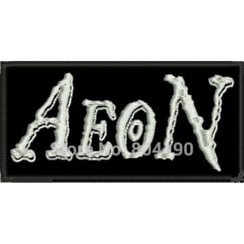 AEON DEATH HEAVY METAL Music Band EMBROIDERED IRON On Patch APPLIQUE Rock Punk Badge