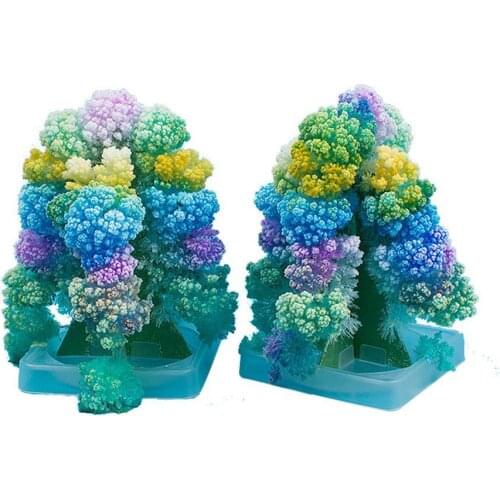 DIY Blooming Christmas Paper Tree Magic Growing Experiment Kids Toy Table Decor