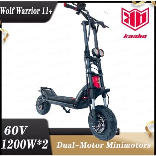 Original Kaabo wolf warrior 11+ electric scooter skateboard oil brake dual motor 1200W*2 2400W