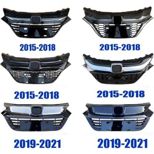 Glossy Black Front Bumper Grille Cover trim 1pcs/set Fit for Honda HRV HR-V 2016 2017 2018