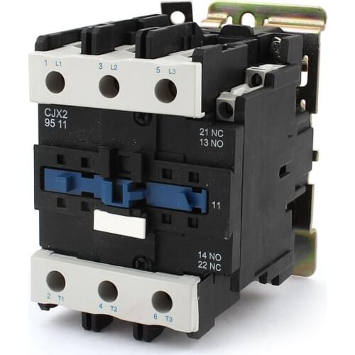 AC Motor Contactor 3 Phase 3P 1NO 1NC 95A Rated Current 24V 110V 220V 380V Coil Volt Contacts Relay 125A Ith Din Rail Mount