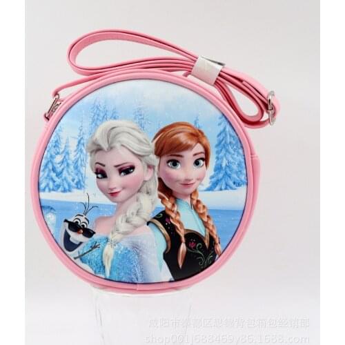 Disney Princess Sofia Cartoon Children Mini Pu Shoulder Bag Girl Fashion Elsa Bag Coin Purse Frozen Children Bag Messenger Girl