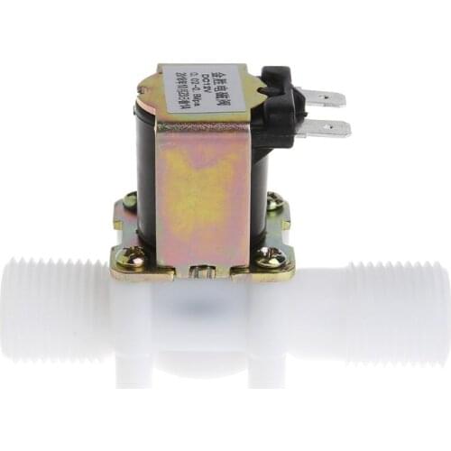 77JF New 12V Electric Solenoid Valve Magnetic DC N/C Water Air Inlet Flow Switch 1/2"