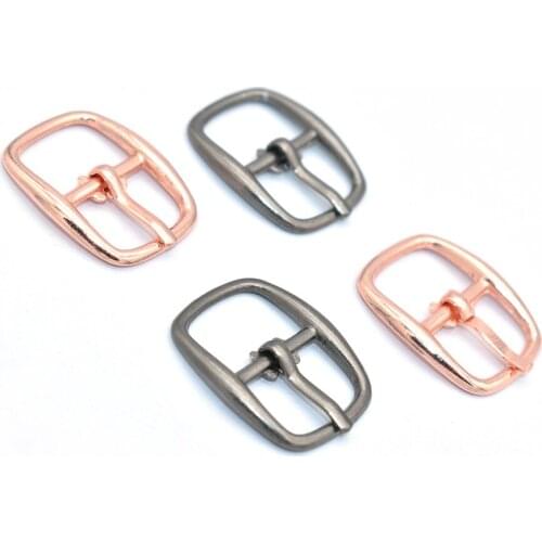 13mm Single Prong Belt Buckle Dog Collar Buckle Bag Accessories Pin Buckle Square Center Bar Buckles Shoe Buckle for Purse Bag