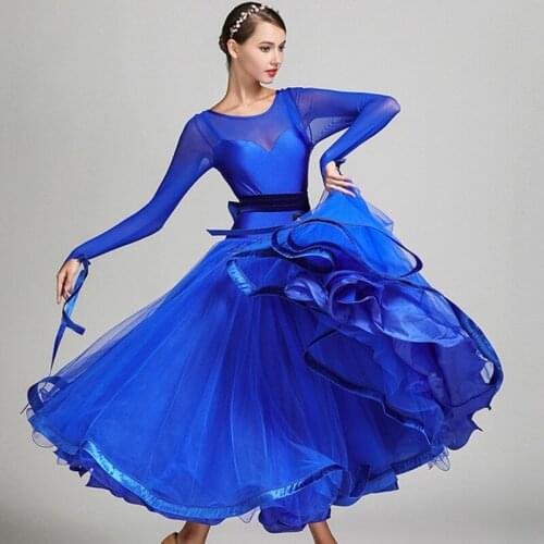 5 colors blue ballroom competition dress ballroom tango dresses standard ballroom waltz dresses ballroom dancing dress fringe