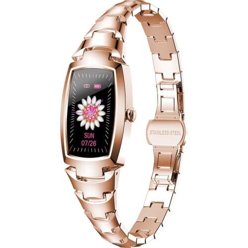 10 pcs 2021 New Smart Watch H8 Pro Fashion Womens Smart Bracelet Heart Rate Monitoring Call reminder Fitness ECG blood pressure