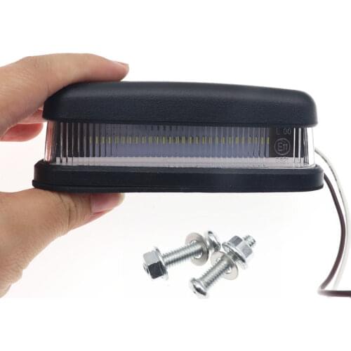 Car Rear LED License Plate Light For Land Rover Defender 88 90 109 110 130 Car Number Plate Lamp Accessories High Bright White