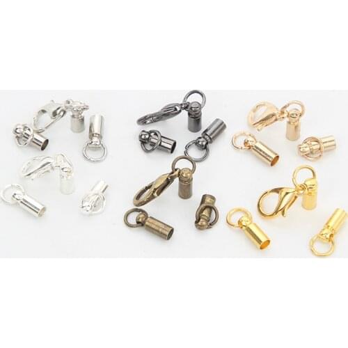 10pcs 6 Colors Metal Magnetic Clasps For Bracelets Necklace Connectors Lobster Clasp For Jewelry Making DIY Accessories 3-10mm