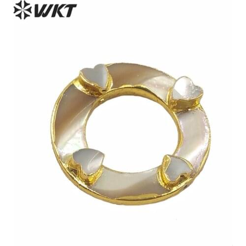 WT-JP220 Star & Heart Shape In Gold Color DIY Jewelring Accessory Findings For Earring Trendy Geometric Jewelry Accessory