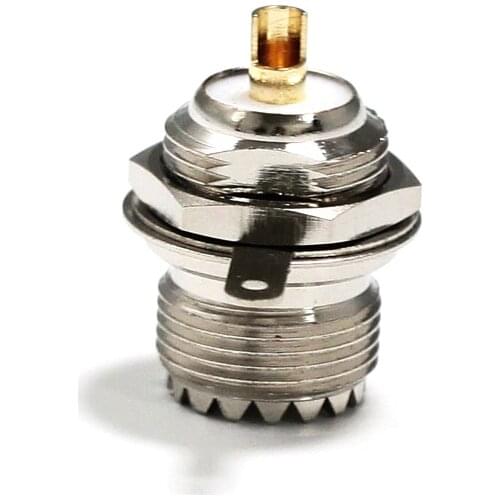 1PC SO239 SO-239 UHF Female Nut With Solder cup RF Coax Connector Adapter Front Mount NEW WHOLESALE