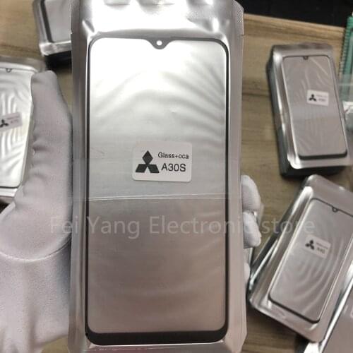 10pcs/lot GLASS +OCA LCD Front Outer Lens For Samsung Galaxy A30S Touch Screen Glass