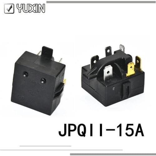 2PCS/LOT 100%Original&New Relay JPQII-15A Refrigerator Compressor Ptc Starter Jpqii-1 Relay Overload Protector Accessories