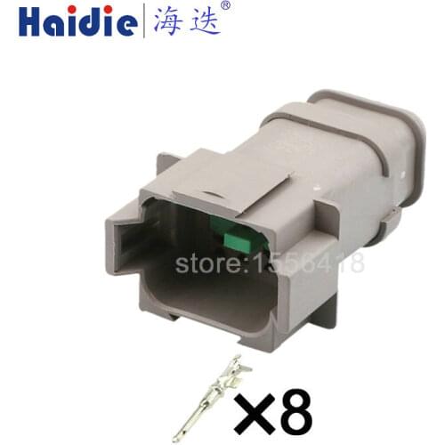 2sets 6pin auto wiring harness plug cable electric plug connector DT04-08PA-E008