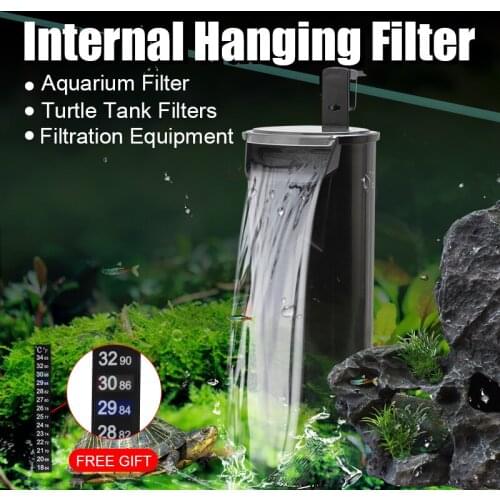 Low Water Level Aquarium Filter Small Extreme Silent Waterfall Aquarium Pump 5W 400L/H Pumping Water Oxygenation Circulation