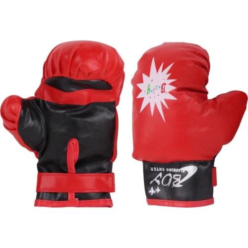Children Boxing Gloves Hand Target Sandbag Set Sanda Baffle Toddler Fitness Boy Exercise Toy Thick And Comfortable And Abrasion