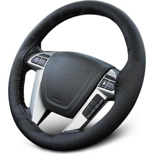 DIY Leather Car Steering Wheel Cover For Audi Q3 Q5 SQ5 Q7 A1 A3 S3 A4 S4 RS4 RS5 A5 A6 S6 C6 C7 S5 A7 S7 A8 accessories