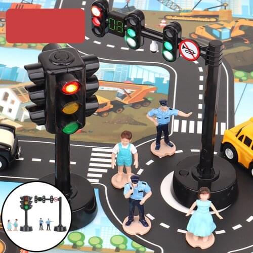 Electric Traffic Light w/ Sound & Light Learning Teaching Montessori Educational Child Birthday Toy Props for 2 3 Years Old