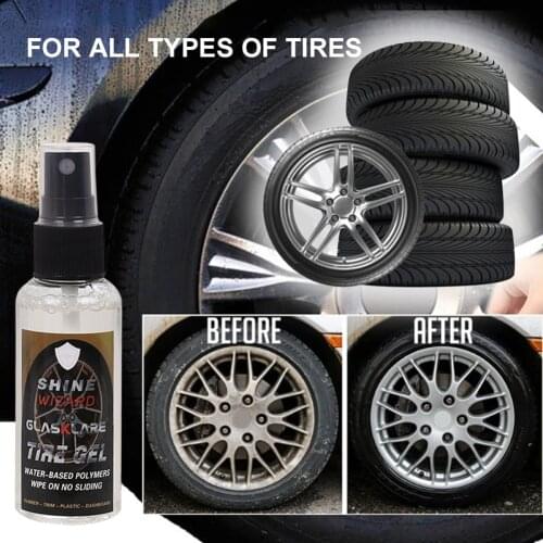 GLASKLARE 50ML/100ML Car Motorcycle Universal Wheel Cleaner Shine Spray Cleaning Anti-UV Coating Auto Wheels Cleaner Accessories