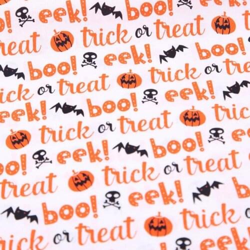 8x 20in Cotton Fabric Quilting Sewing DIY Craft Patchwork Halloween Party Decors