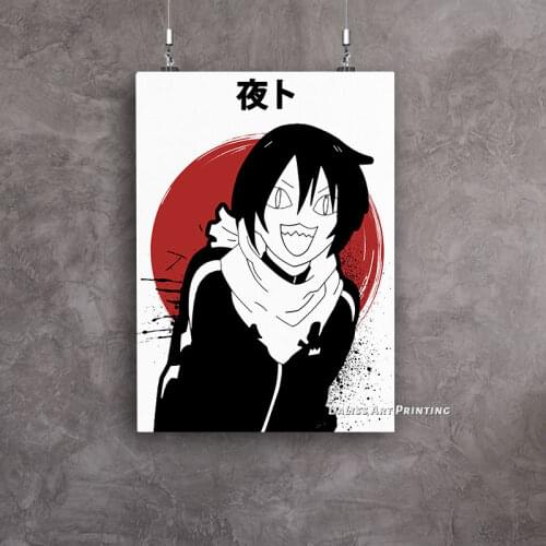 Canvas Anime Noragami Yato Funny Face Pictures Home Decoration Paintings Poster HD Prints Wall Art Modular Living Room Framed