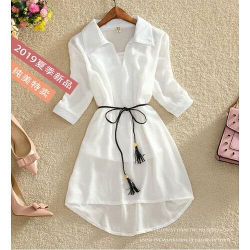 Summer Fashion sexy ladies slim waist hidden fleshy chiffon waist show dress two-piece dress 2021 new