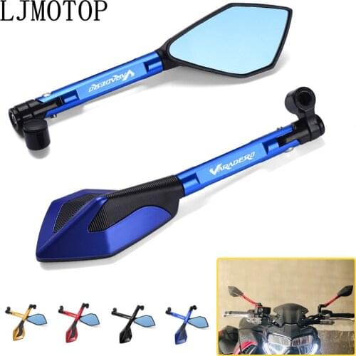For HONDA XL1000/V/VARADERO XL 1000 1999-2013 2000 2001 2002 2003 Motorcycle Accessories CNC Aluminum Rear View Mirrors 5 Colors