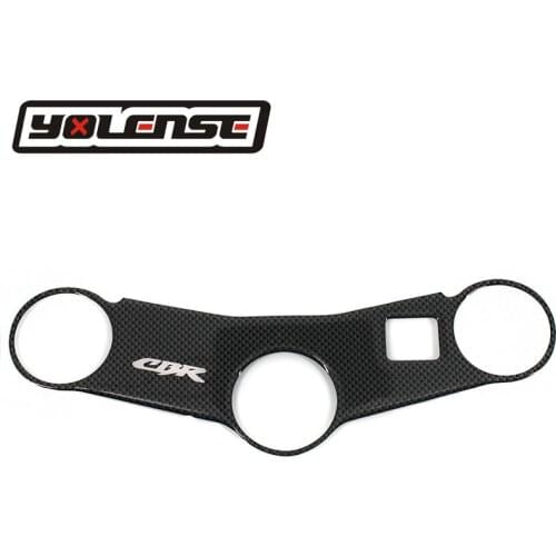 Motorcycle Sticker Pad Triple Top Three Tree Upper Clamp Front Yoke Protector For Honda CBR600RR F5 2003 2004 CBR 600 RR