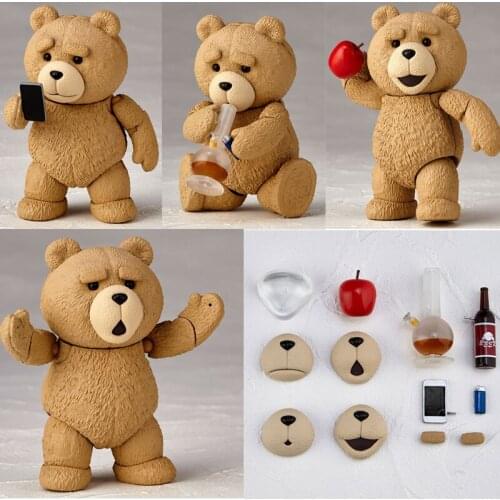 Teddy Bear BJD Figure Movie TED 2 Ted Action Figure Collectable Model Toy 10cm
