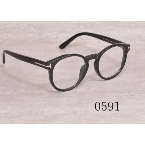 Vintage Tom For Man Women Optical Eyeglasses Frames Forde Fashion Acetate Women Reading Myopia Prescription Glasses TF0591