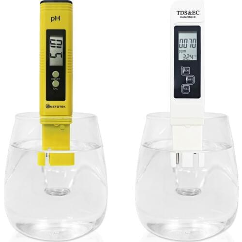 Portable Digital ATC PH Meter And TDS&EC 0-9999us/cm 0-9999ppm 0.00~14.00 Aquarium Pool Water Wine Urine automatic calibration