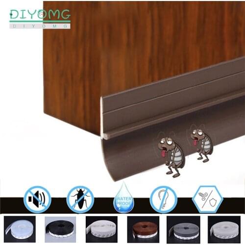 Window Door Bottom Self Adhesive Silicone Sealing Strip Weathering Under Bottom Strip Sound Insulation Sliding Rubber Seal Strip