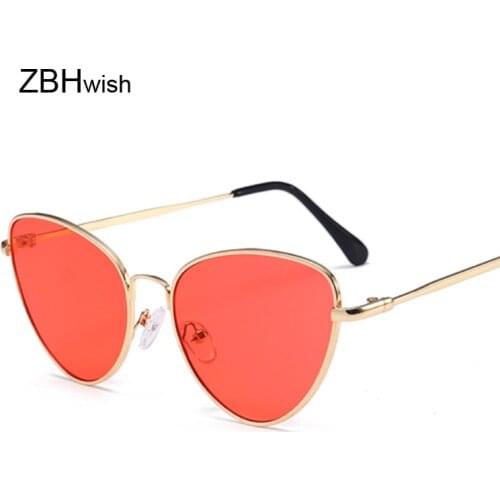 Blue Yellow Red Sunglasses Women Small Frame Brand Design Vintage Sun Glasses For Women Retro Ladies Sunglasses Luxury Oculos