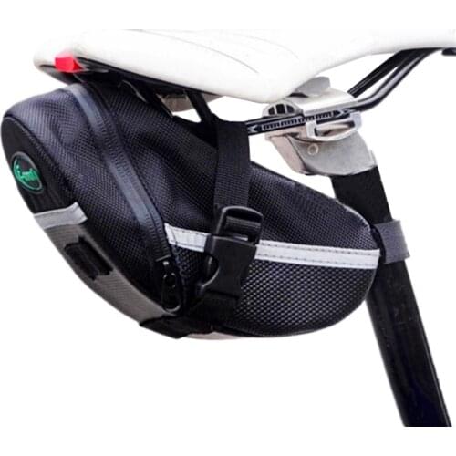 Bicycle Saddle Bag 3D Shell Rainproof Reflective Shockproof Cycling Bike Tube Rear Tail Seatpost Bag Bike MTB Accessories