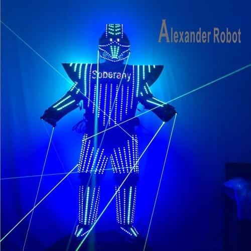 LED Costume logo design Clothing Light Costume suits LED Robot suits/ ALEXANDER robot