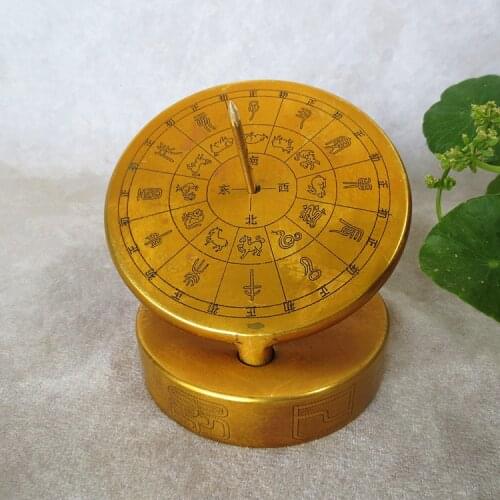 Pure light sundial sundial compass measuring height of the sun guide to ancient chronometer feng shui ornaments
