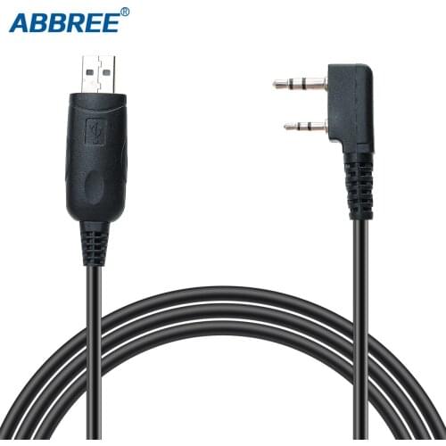 ABBREE USB Programming Cable for Chirp Win 7/Win 10 with CD-ROM Driver for AR-F5 UV-5R BF-888S Kenwood TC286 Two Way Radios