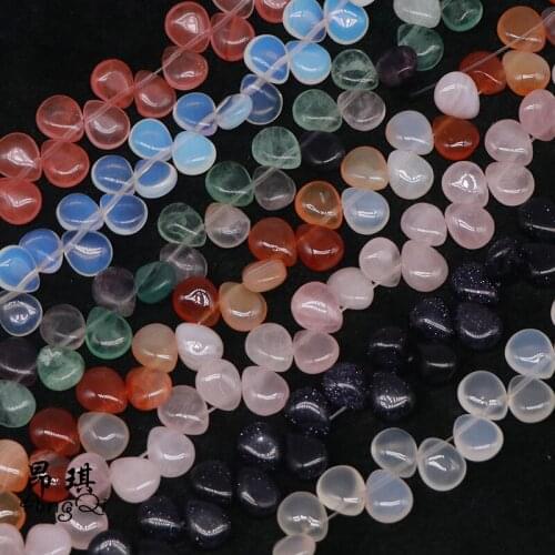 10x12mm 32PCS Natural Stone Water Drop Shape Loose Beads Crystal Beads For Jewelry Making Charm Bracelet Necklace Accessories