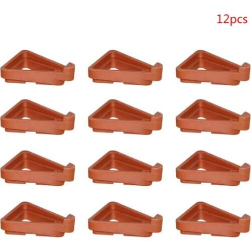 12pcs Garden Plant Flower Pot Feet Stand Invisible Risers Toes Lifters Triangle