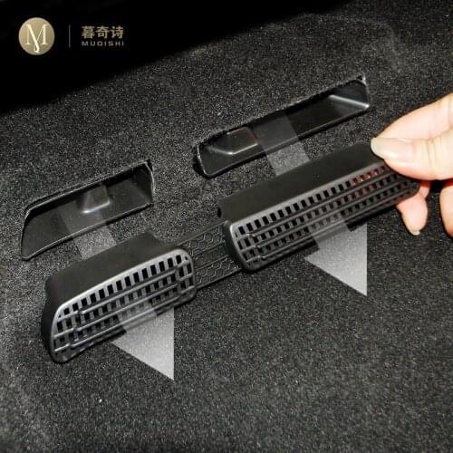 For Skoda Kodiaq 2017 18 19 2020 Car Air Condition Vent Cover Rear Seat anti dust Outlet Cover Conditioning Cover Refit ABS 2Pcs