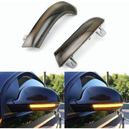 2PCS high brightness high quality Dynamic Flowing Sides Mirror LED Turn Signal Lights For VW Golf 5 MK5 2003-2008 Passat Sharan