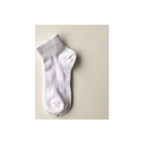 3Pairs White Sox controlled thin waist black and white stockings all-match college wind short tube cotton skateboard socks