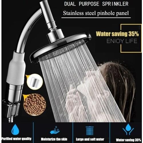 6 Inch Round Filter Shower Head ABS Handheld top shower Heads Rainfall Shower Head Beauty Water Saving Removable Shower Heads