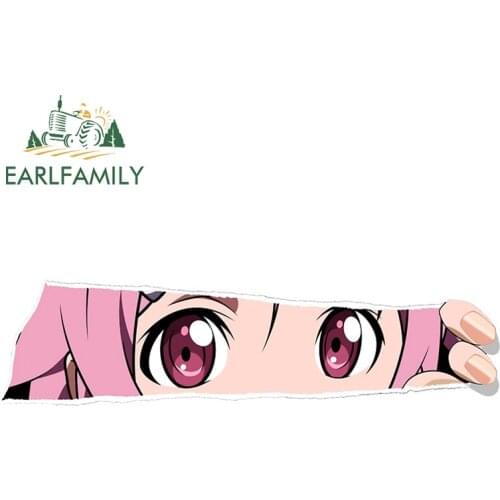 EARLFAMILY 13cm x 3.6cm For Lisbeth Anime Vinyl Car Wrap Decals Personality Car Stickers Waterproof Occlusion Scratch Printing