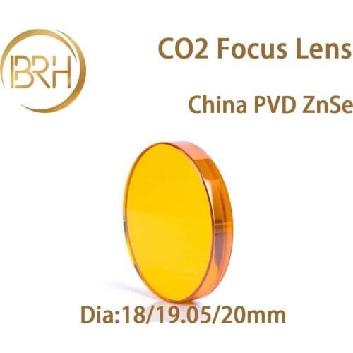 5pcs/Lot China CO2 ZnSe Focus Lens Dia.18 19.05 20 mm FL38.1 50.8 63.5 101.6mm 1.5 - 4" for Laser Engraving Cutting Machine