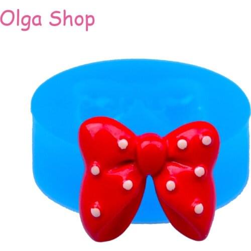 FYL393 23.3mm Ribbon Silicone Mold - Bow Flexible Mold Jewellery, Cabochon Candy, Sugarcraft, Fondant, Resin Clay, Biscuit Mold