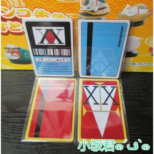 Hunter x Hunter License Card GING FREECSS Cosplay Japan Anime Hisoka Kurapika Killua Zoldyck PVC Cards Collection Costume Props