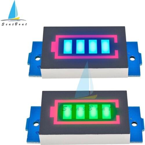 1S 2S 3S 4S 6S 7S Lithium Battery Capacity Indicator Tester Blue/Green Li-ion 4.2V 8.4V 12.6V 16.8V 25.2V 29.4V Power Level