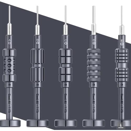 Qianli Up-graded iThor Precision screwdriver Disassemble tool for mobile phone repair tool set 3D Bolt driver A B C D E model