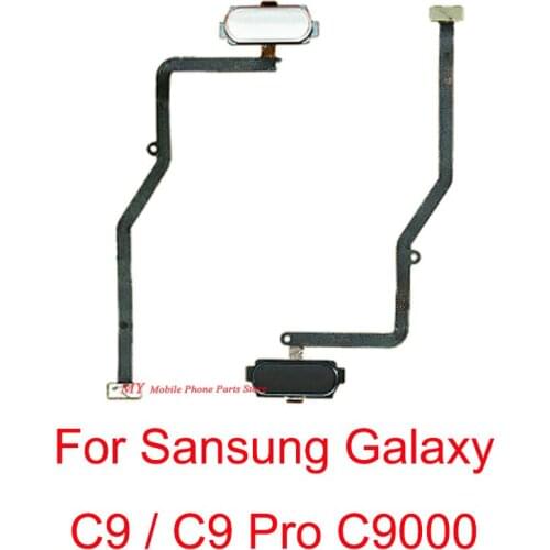 Back Home Menu Button Touch ID Fingerprint Sensor Flex Cable For Samsung Galaxy C9 Pro C9000 Return Buttons Sensor Flex Cable